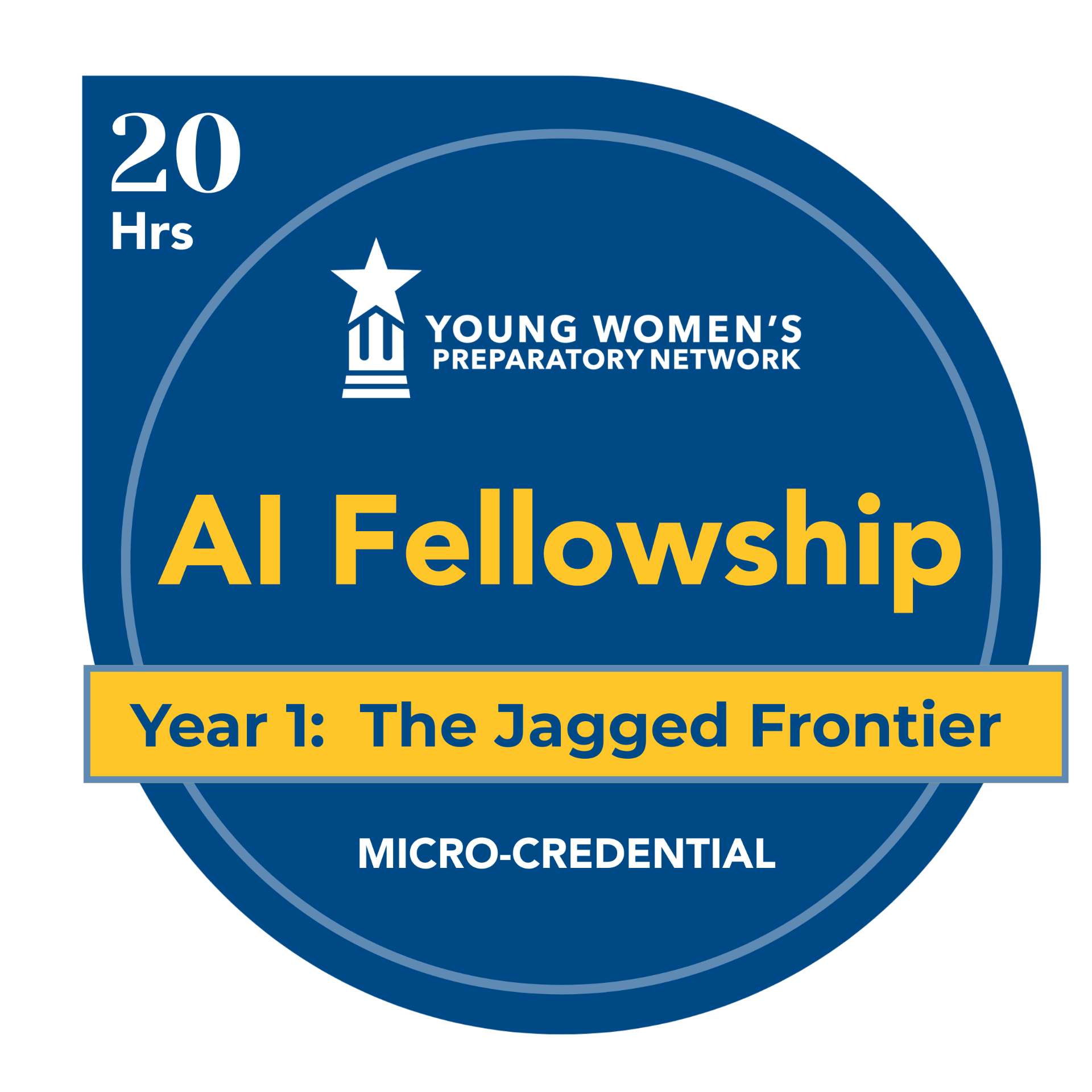 AI Fellowship Year 1: The Jagged Frontier micro-credential badge